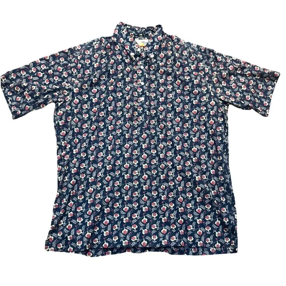 1980'S Reyn Spooner Aloha Shirt Gold Tag All-Over Print Box Shirt Size XXL